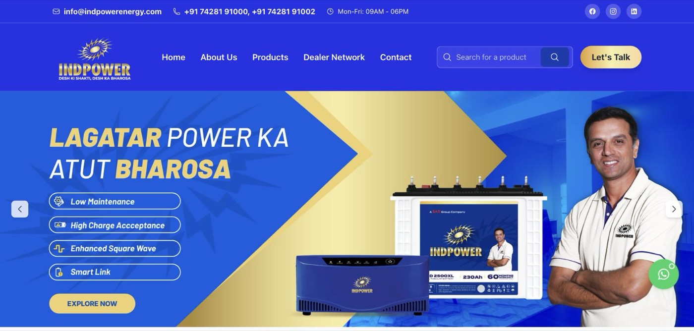 IndPower Energy website