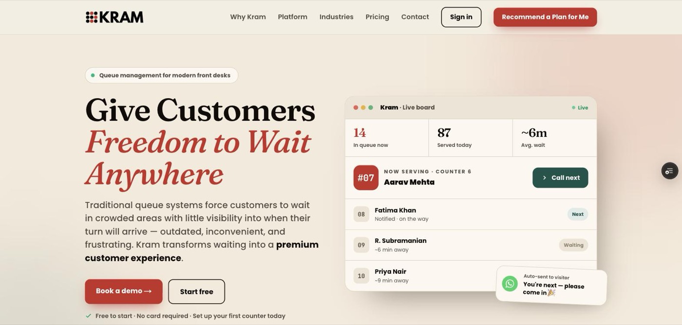 Kram website